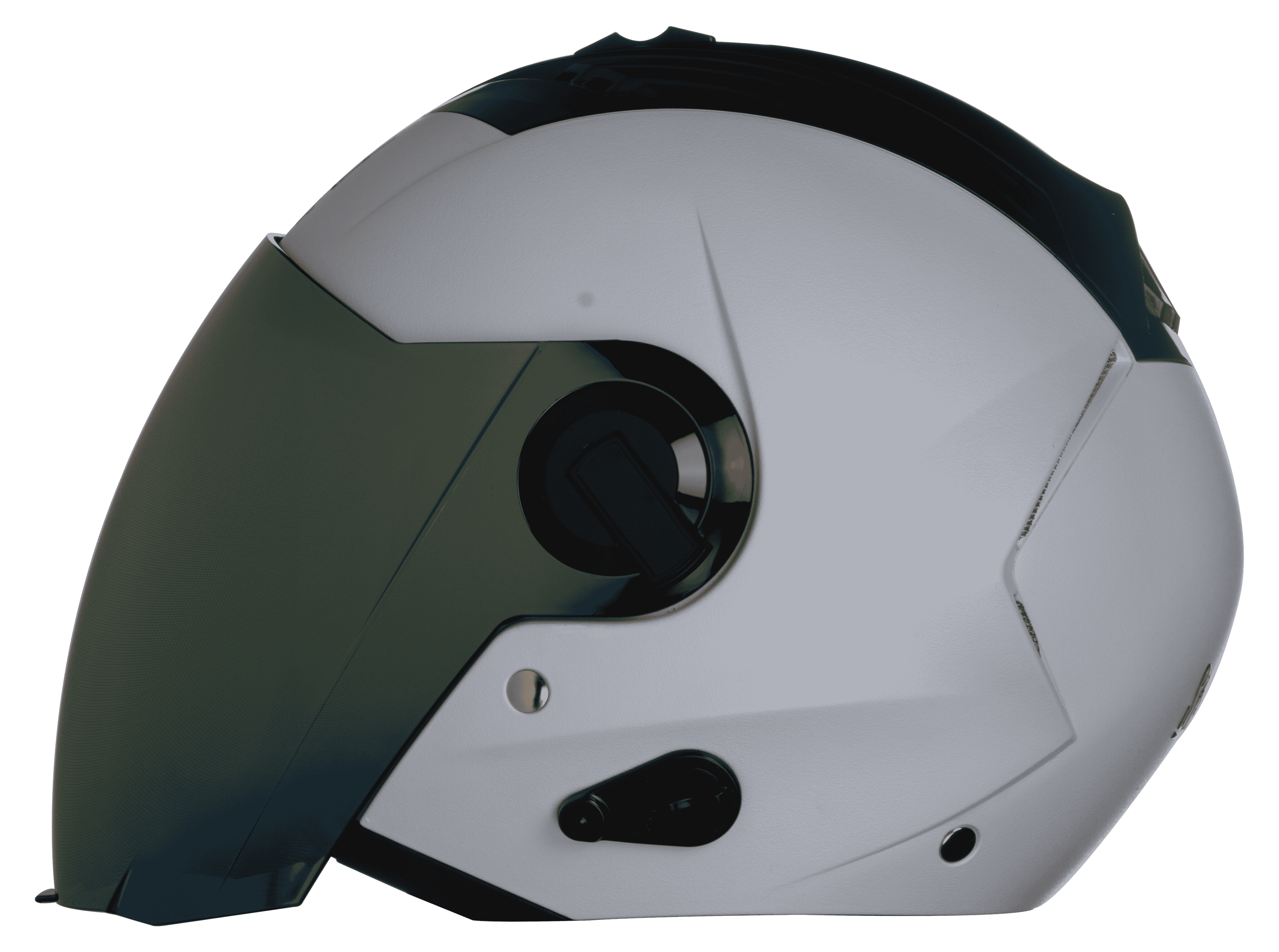 SBA-3 DASHING WHITE ( Fitted With Clear Visor Extra Rainbow Chrome Visor Free)