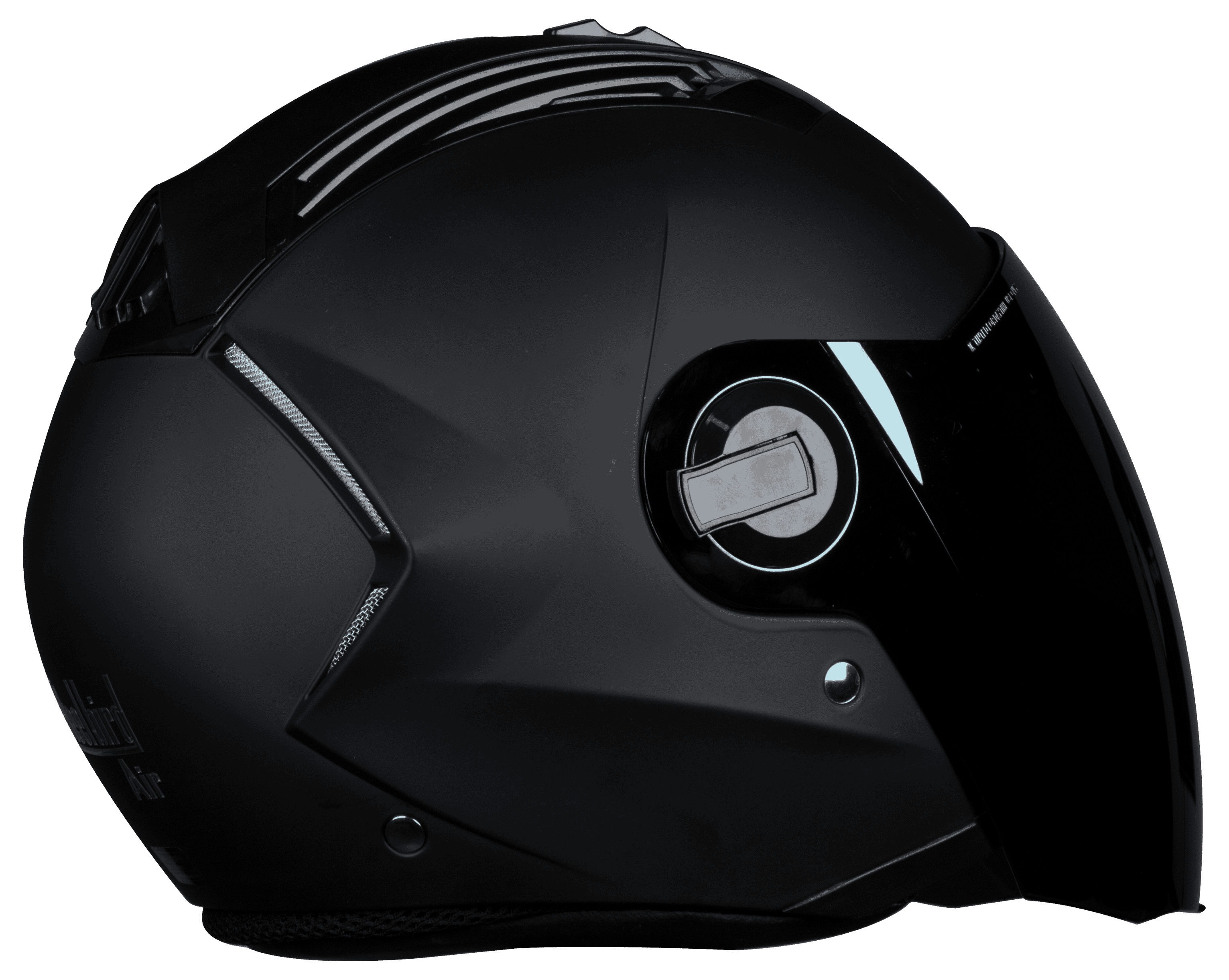 SBA-3 DASHING BLACK ( Fitted With Clear Visor Extra Gold Chrome Visor Free)