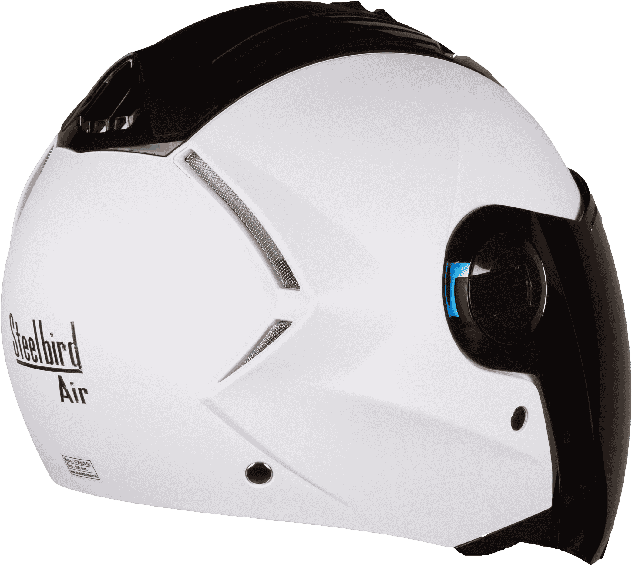 SBA-3 DASHING WHITE ( Fitted With Clear Visor Extra Blue Chrome Visor Free)