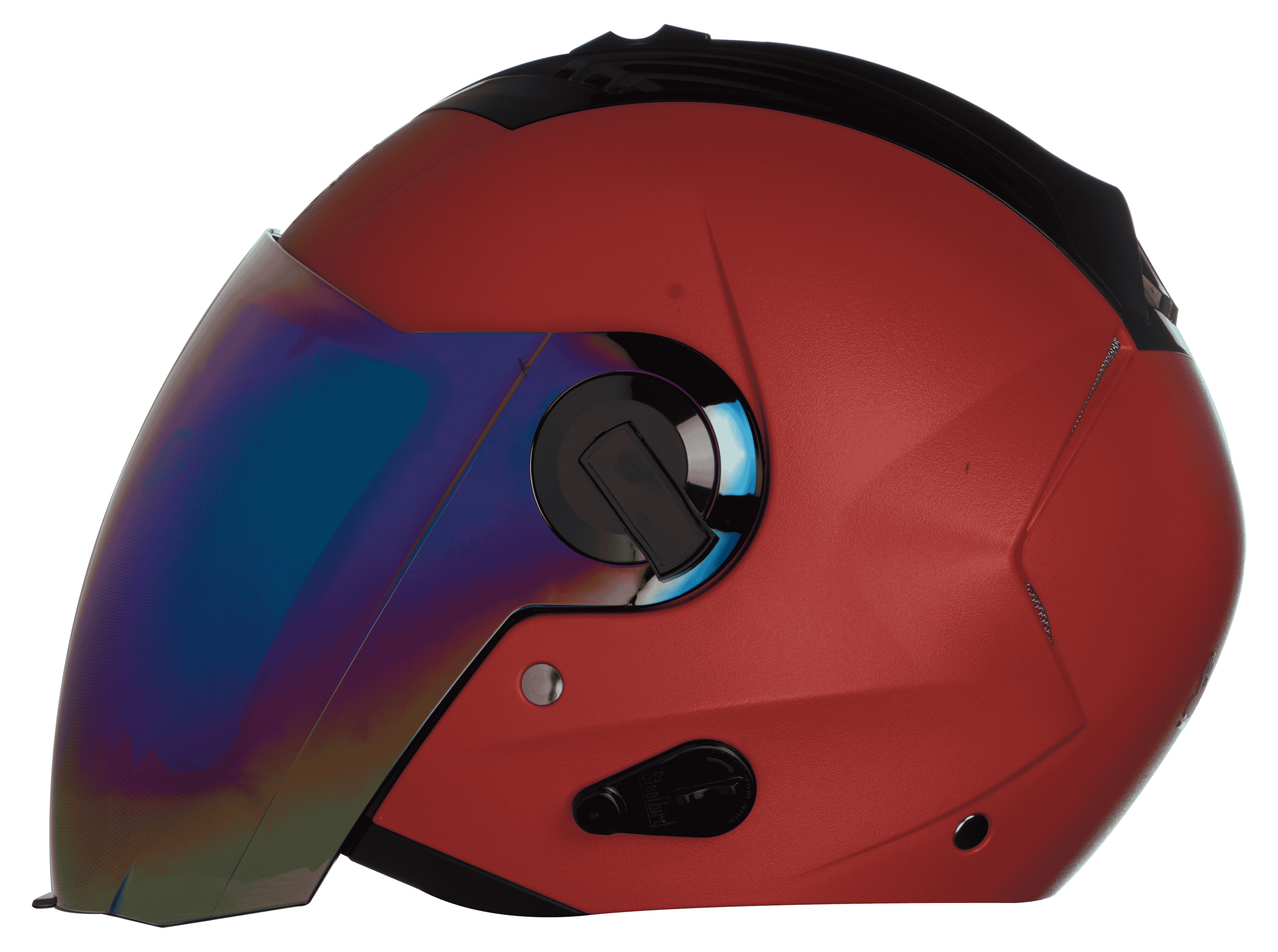 SBA-3 DASHING RED ( Fitted With Clear Visor Extra Rainbow Chrome Visor Free)