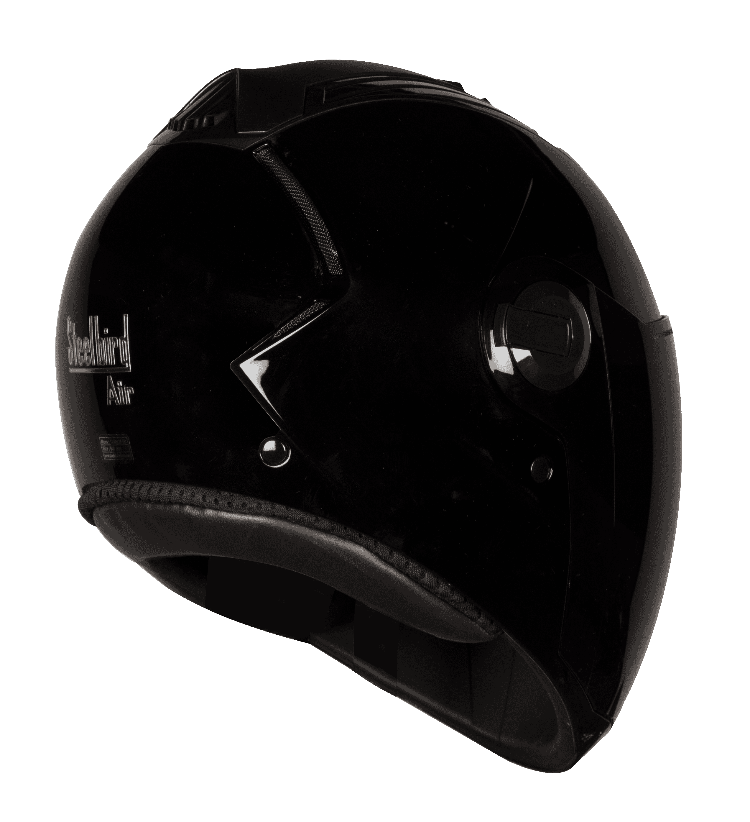 SBA-2 GLOSSY Black Hawk ( Fitted With Clear Visor  Extra Smoke Visor Free)